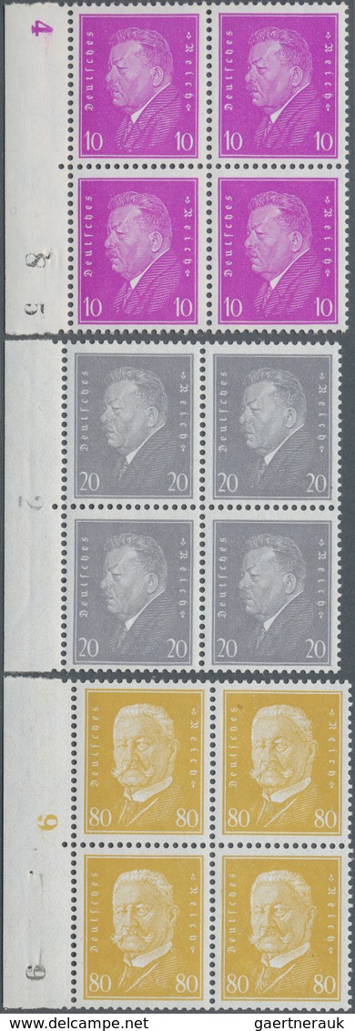 Deutsches Reich - Weimar: 1930, Freimarken: Reichspräsidenten 10 Pf Und 20 Pf Ebert Und 80 Pf Von Hi - Altri & Non Classificati