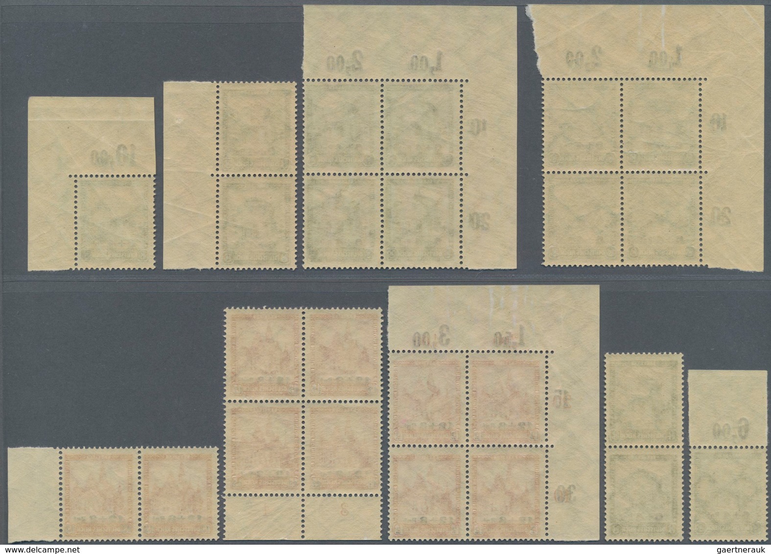 Deutsches Reich - Weimar: 1932, Nothilfe Bauwerke III, 10 Bzw. 14 Marken, Teils Rand Oder Eckrand, M - Altri & Non Classificati