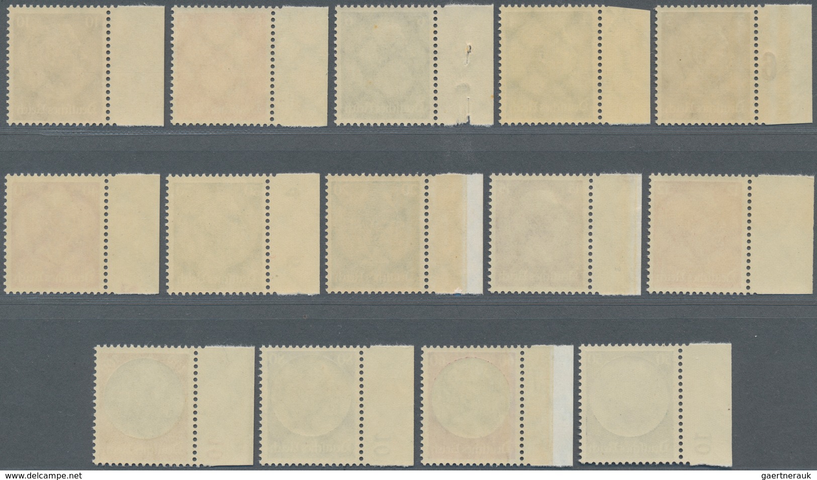 Deutsches Reich - 3. Reich: 1933, Freimarken: Hindenburg-Medaillon, 14 Postfrische Werte Je Vom Link - Nuovi