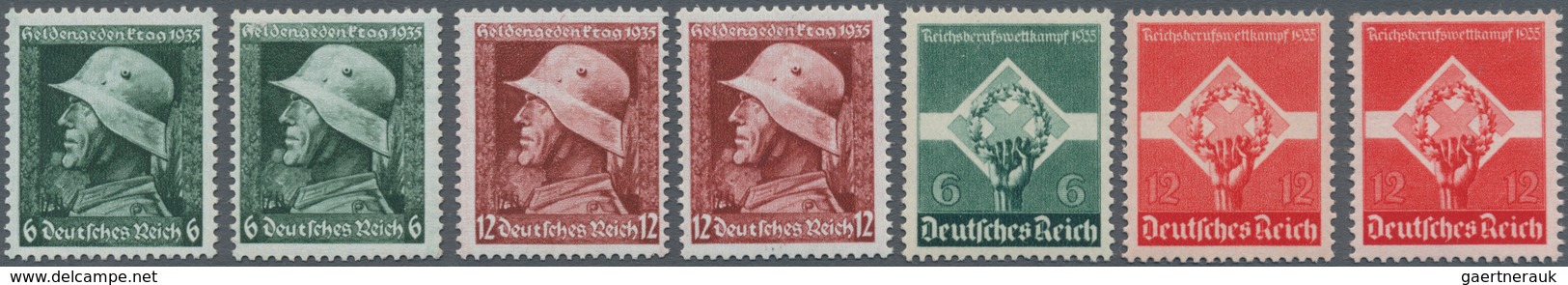 Deutsches Reich - 3. Reich: 1935-38, Heldengedenktag Und Reichsberufswettkampf Je überkomplett In Be - Nuovi