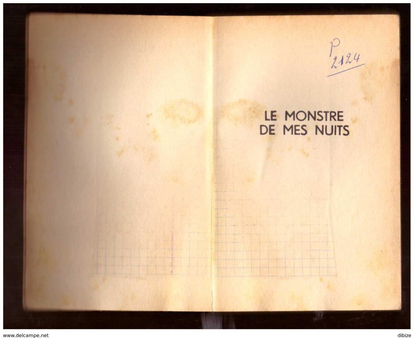 Angoisse. Michel Saint-Romain. Le Monstre De Mes Nuits.  Fleuve Noir N° 204 De 1971. - Autres & Non Classés