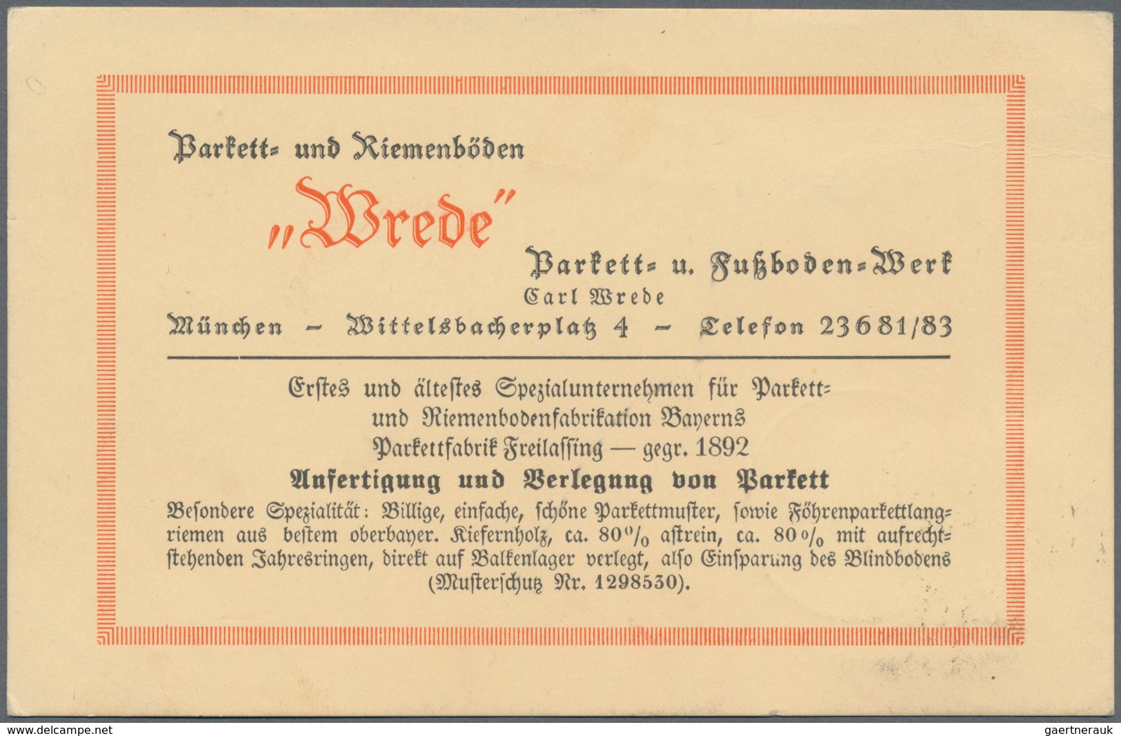 Deutsches Reich - 3. Reich: 1934, 3 Pf Kolonialforscher Auf Firmenkarte, Entwertet "KIEL (KIELER WOC - Ongebruikt