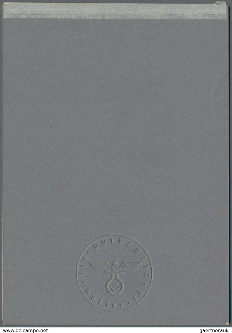 Deutsches Reich - 3. Reich: 1941. Mozart 6+4 Pf Auf Ankündigungskarton Der Reichsdruckerei. Mit Troc - Ongebruikt