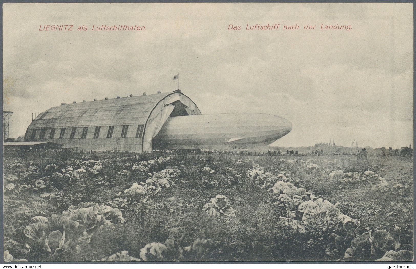 Deutsches Reich - Halbamtliche Flugmarken: 1913, LIEGNITZ Bräunlichrot, Luftschiff "Sachsen" über Li - Posta Aerea & Zeppelin