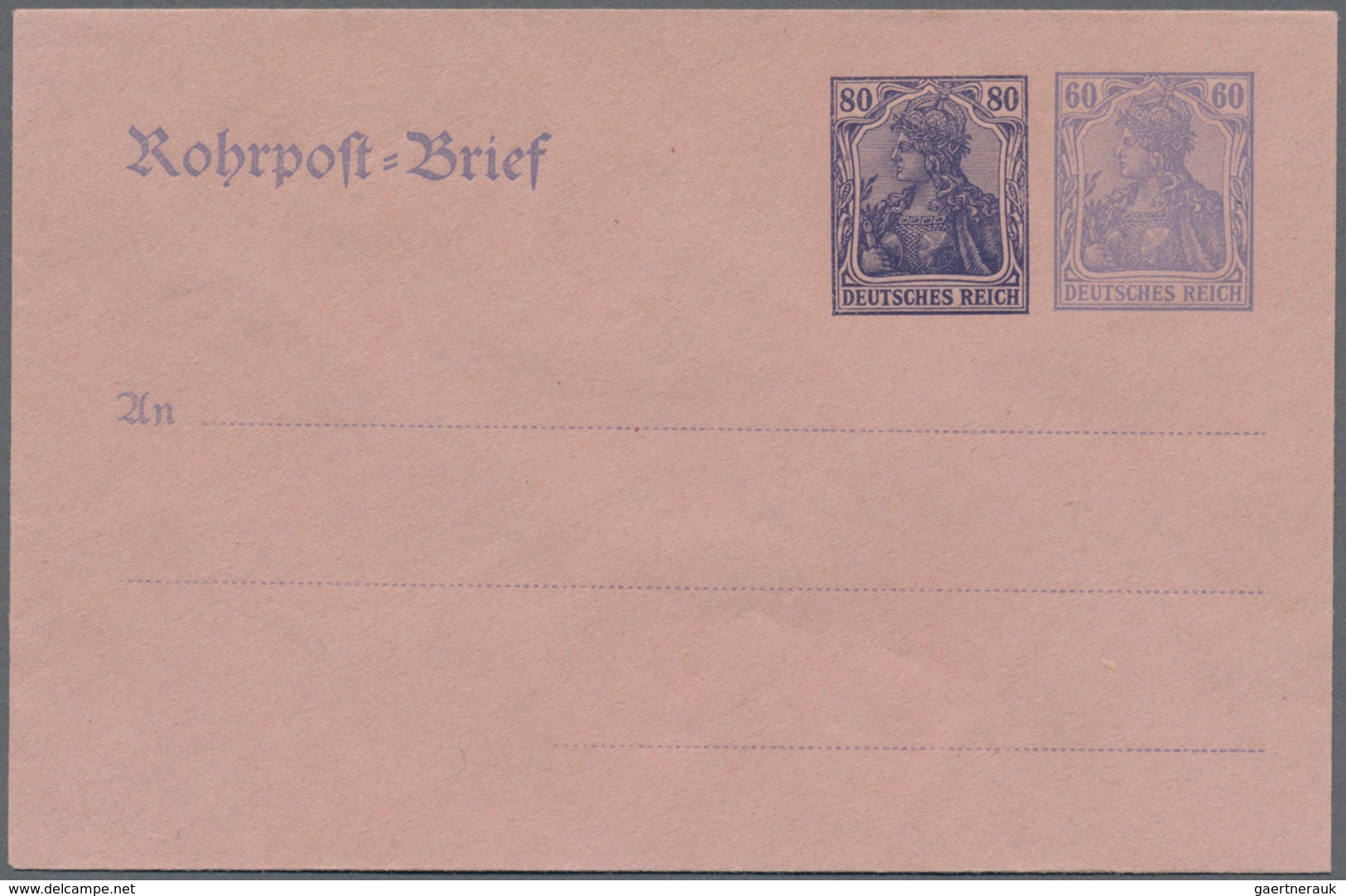 Deutsches Reich - Ganzsachen: 1920. Komplettes Set mit allen 8 Umschlägen. Ungebraucht. (Michel 375,