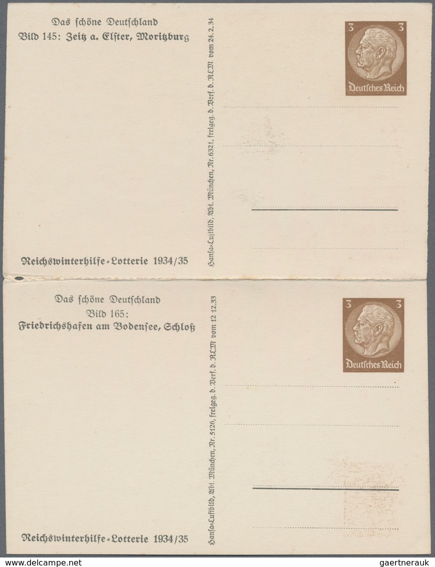 Deutsches Reich - Privatganzsachen: 1934. Doppelkarte 3+3 Pf Hindenburg "Das Schöne Deutschland" Mit - Sonstige & Ohne Zuordnung