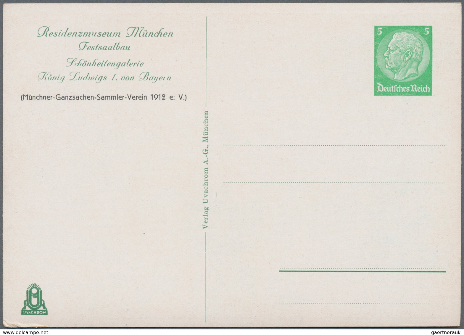 Deutsches Reich - Privatganzsachen: 1935. Schönheitengalerie König Ludwigs I. Von Bayern. Kpl. Set V - Andere & Zonder Classificatie