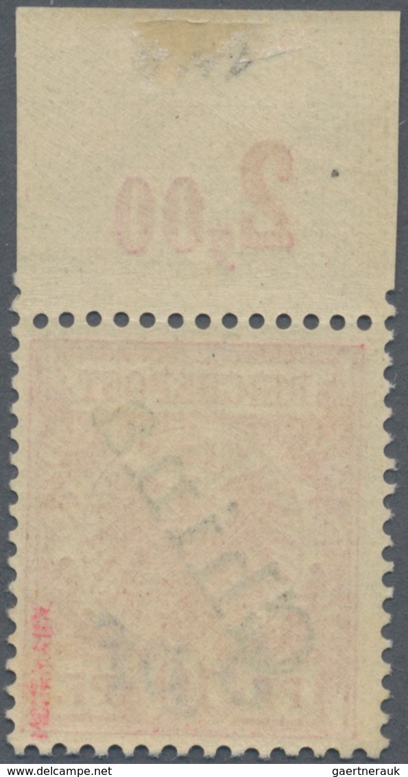 Deutsche Post In China: 1900, "5 Pf" Auf 10 Pf Lebhaftlilarot, Steiler Aufdruck, Ungebrauchtes Oberr - China (kantoren)