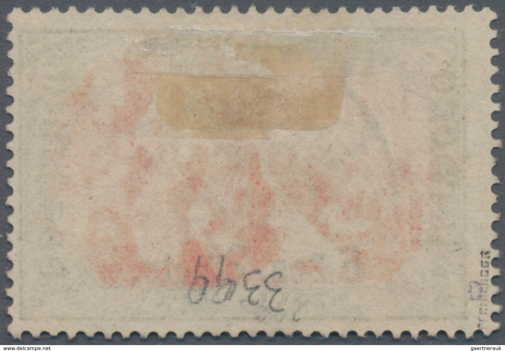 Deutsche Post In Marokko: 1900/1903, 6P25C Auf 5 M Type I/IV Nachmalung Deckweiß, Gestempelt, Mi 700 - Marocco (uffici)