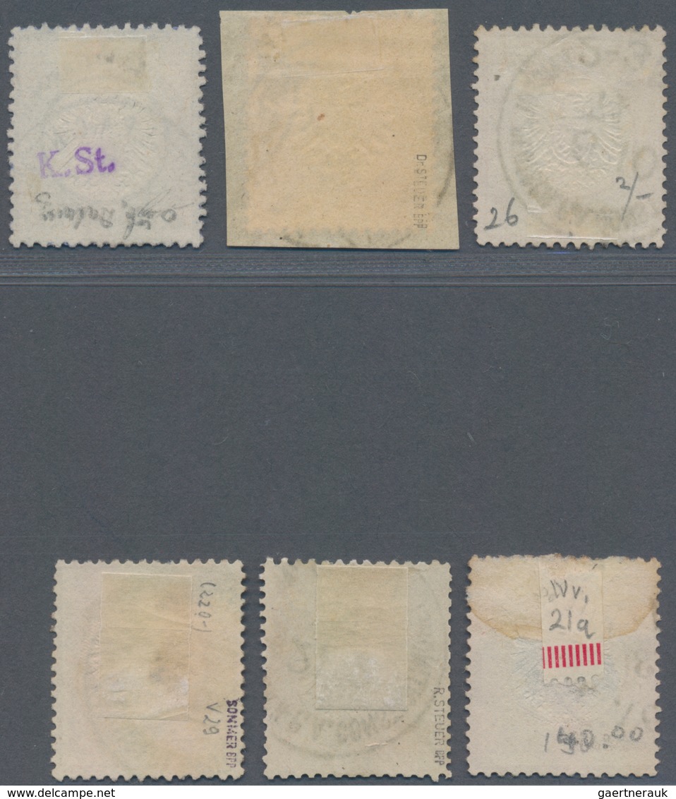 Deutsche Post In Der Türkei - Vorläufer: 1872, 1/2 Groschen Bis 2 1/2 Groschen - 6 Brustschilde Je S - Turkse Rijk (kantoren)