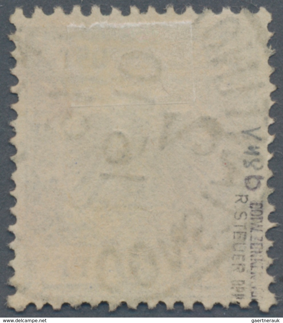 Deutsche Post In Der Türkei - Mitläufer: 1889/1894, 20 Pf Krone/Adler Blau Sauber Gestempelt Constan - Turchia (uffici)
