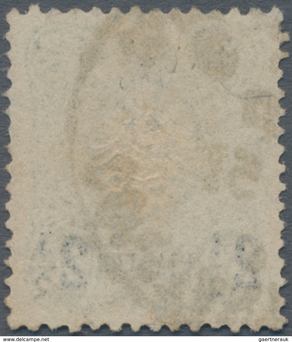 Deutsche Post In Der Türkei: 1887/88, Freimarke: 2½ PIA Auf 50 Pfg. Lebhaftolivgrün, Zarte Gestempel - Turkse Rijk (kantoren)
