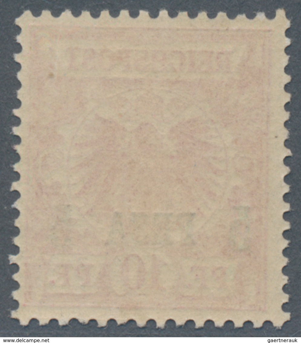 Deutsch-Ostafrika: 1893, 5 P Auf 10 Pf Rotkarmin Aufdruckwert Postfrisch, Die Marke Ist Farbfrisch, - Deutsch-Ostafrika