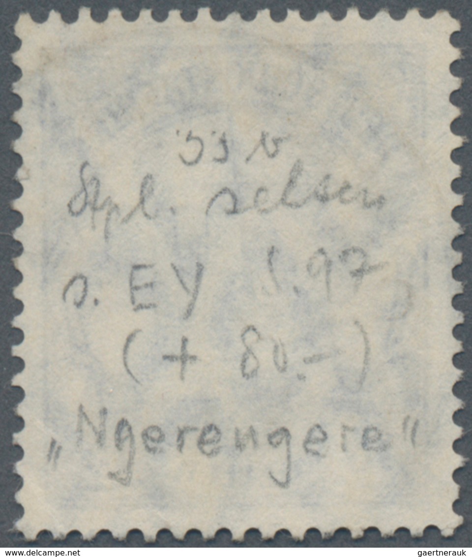 Deutsch-Ostafrika - Stempel: 1910, "NGERENGERE", Fast Vollständiger Abschlag Des Sehr Seltenen Kreis - Duits-Oost-Afrika
