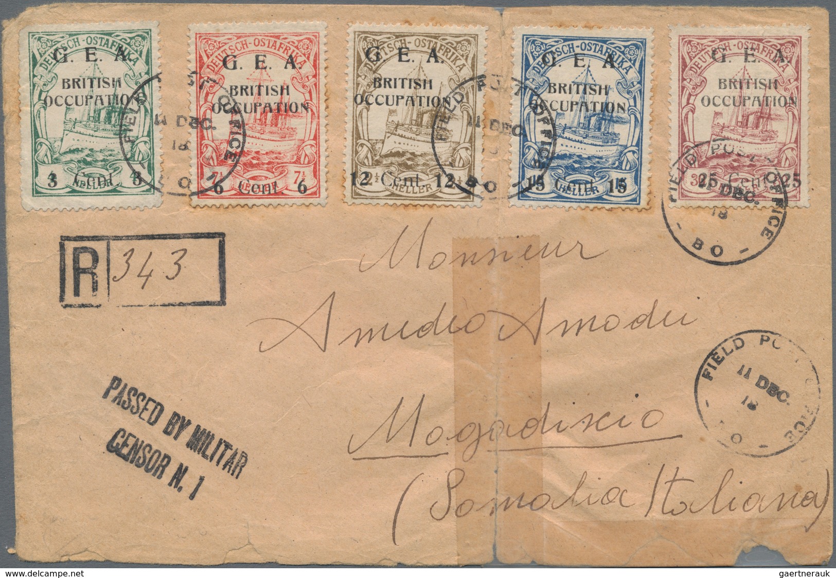 Deutsch-Ostafrika - Besonderheiten: 1918, "KARISSIMBI PROVISORIEN", Britische Propagandamarken In Ze - Africa Orientale Tedesca