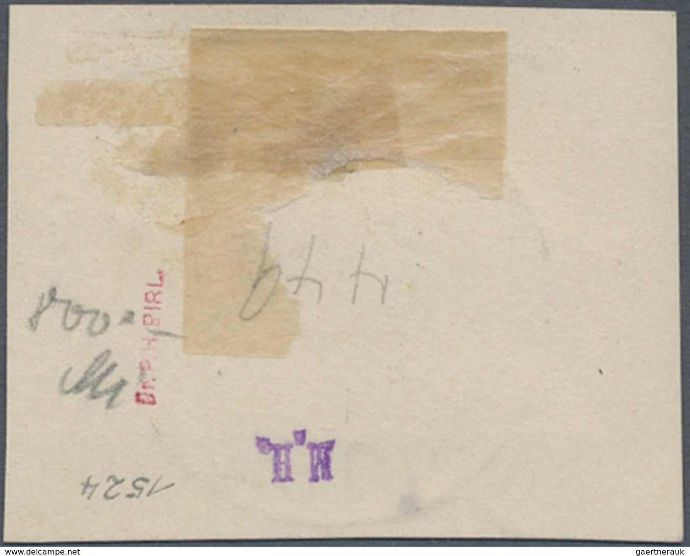Deutsche Kolonien - Kiautschou: 1905, 1½ Dollar Schwarzgrauviolett Auf Briefstück, Klar Zentrisch En - Kiaochow