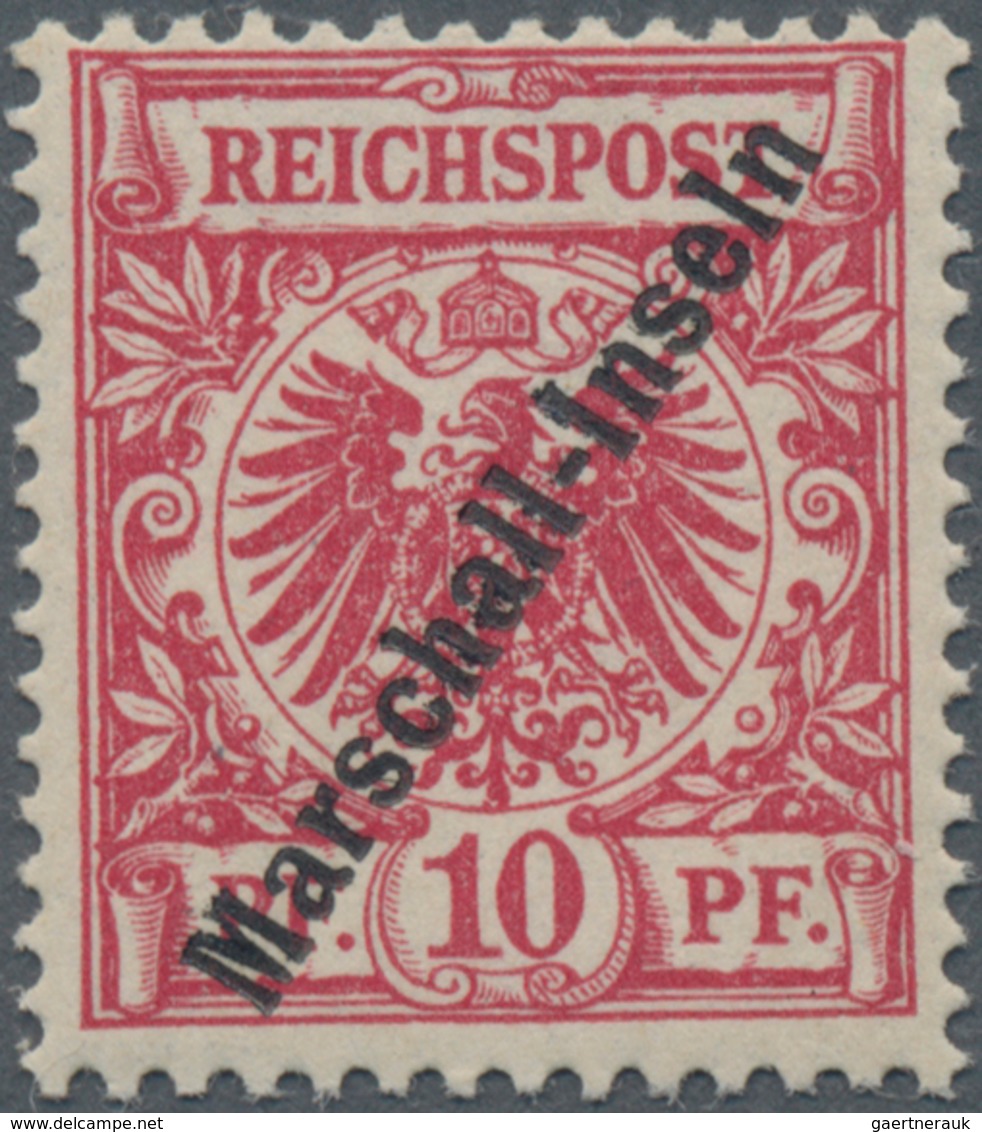 Deutsche Kolonien - Marshall-Inseln: 1899, 10 Pfg. Krone/Adler, Sog. Berliner Ausgabe Ungebraucht In - Marshalleilanden