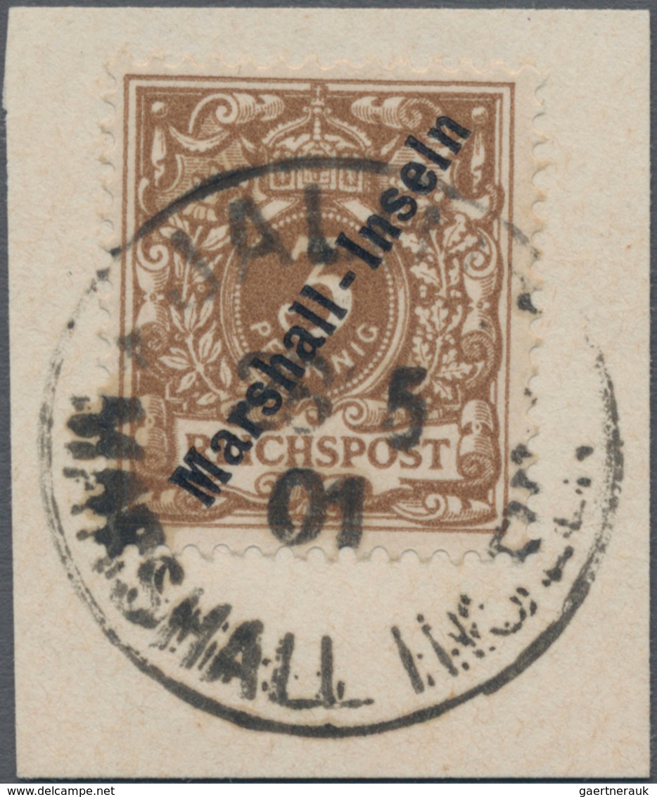 Deutsche Kolonien - Marshall-Inseln: 1899, 3 Pfg. Lebhaftorangebraun Mit EKr. "JALUIT MARSHALL INSEL - Marshalleilanden