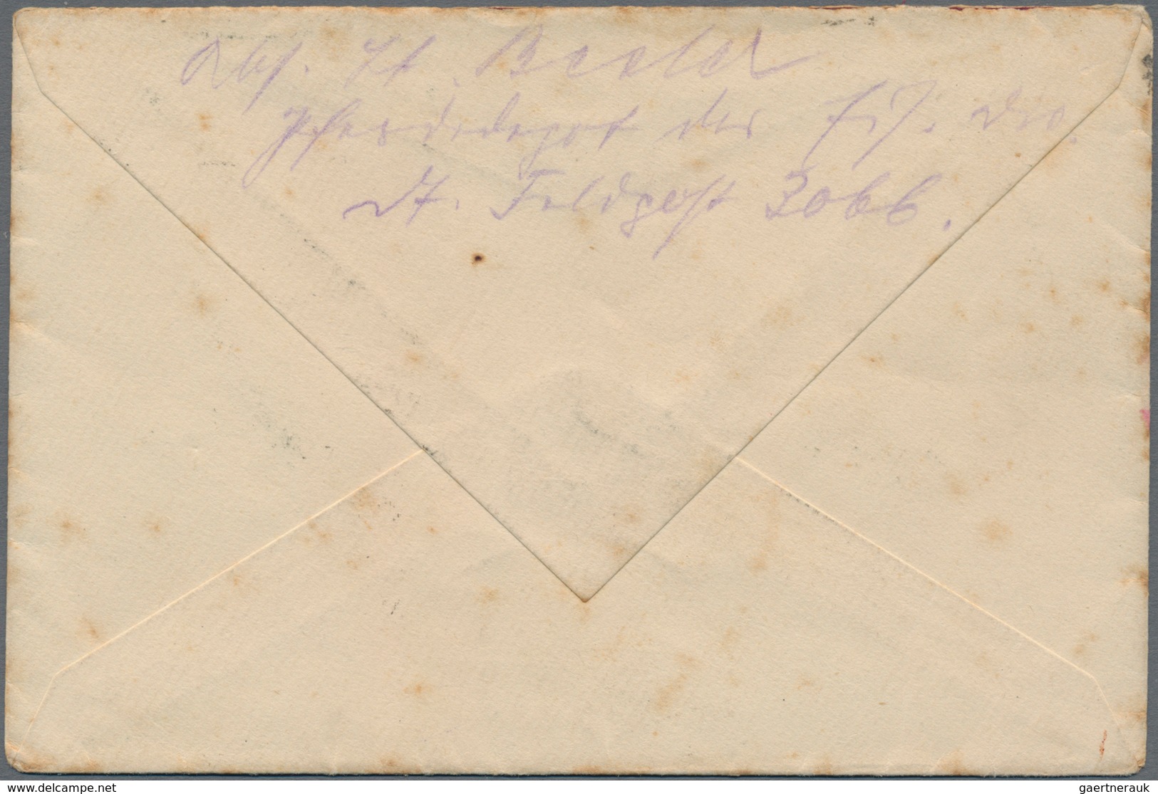 Feldpost 1. Weltkrieg: 1919, Feldpostbrief (stockig) Mit Briefstempel "Pferdedepot Eis. Div." Und St - Altri & Non Classificati