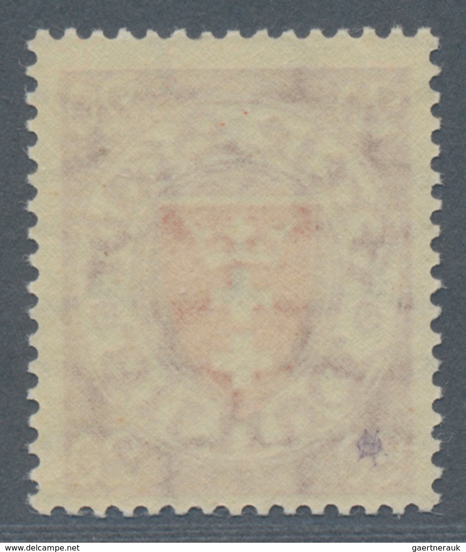 Danzig: 1924, 20 Pf Lilarot/zinnoberrot Wappen Postfrisch, Echt Und Einwandfrei, Fotobefund BPP - Andere & Zonder Classificatie