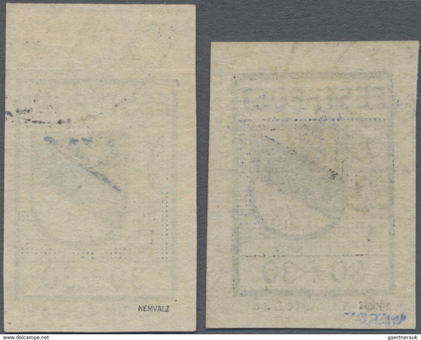 Dt. Besetzung II WK - Estland - Odenpäh (Otepää): 1941, Freimarkenausgabe Wappen, 30+30 Kop., Twei G - Besetzungen 1938-45