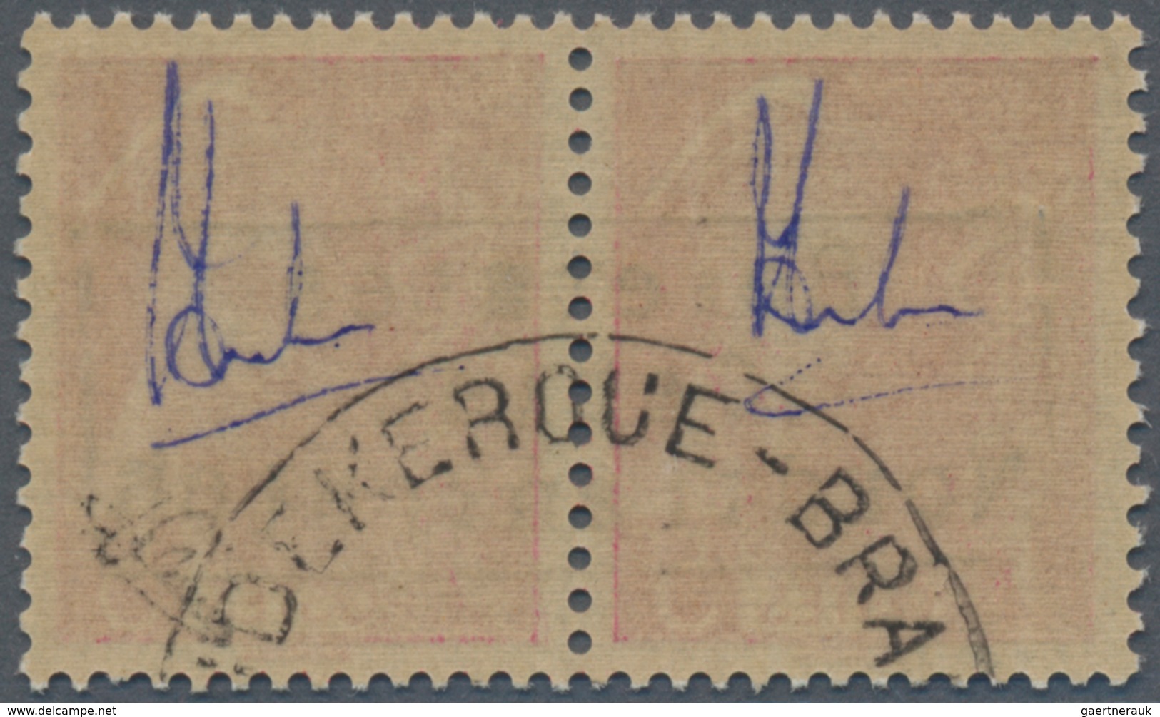 Dt. Besetzung II WK - Frankreich - Dünkirchen: 1940, 5 C. Karmin "Merkur", Waagerechtes Paar Mit Auf - Occupazione 1938 – 45