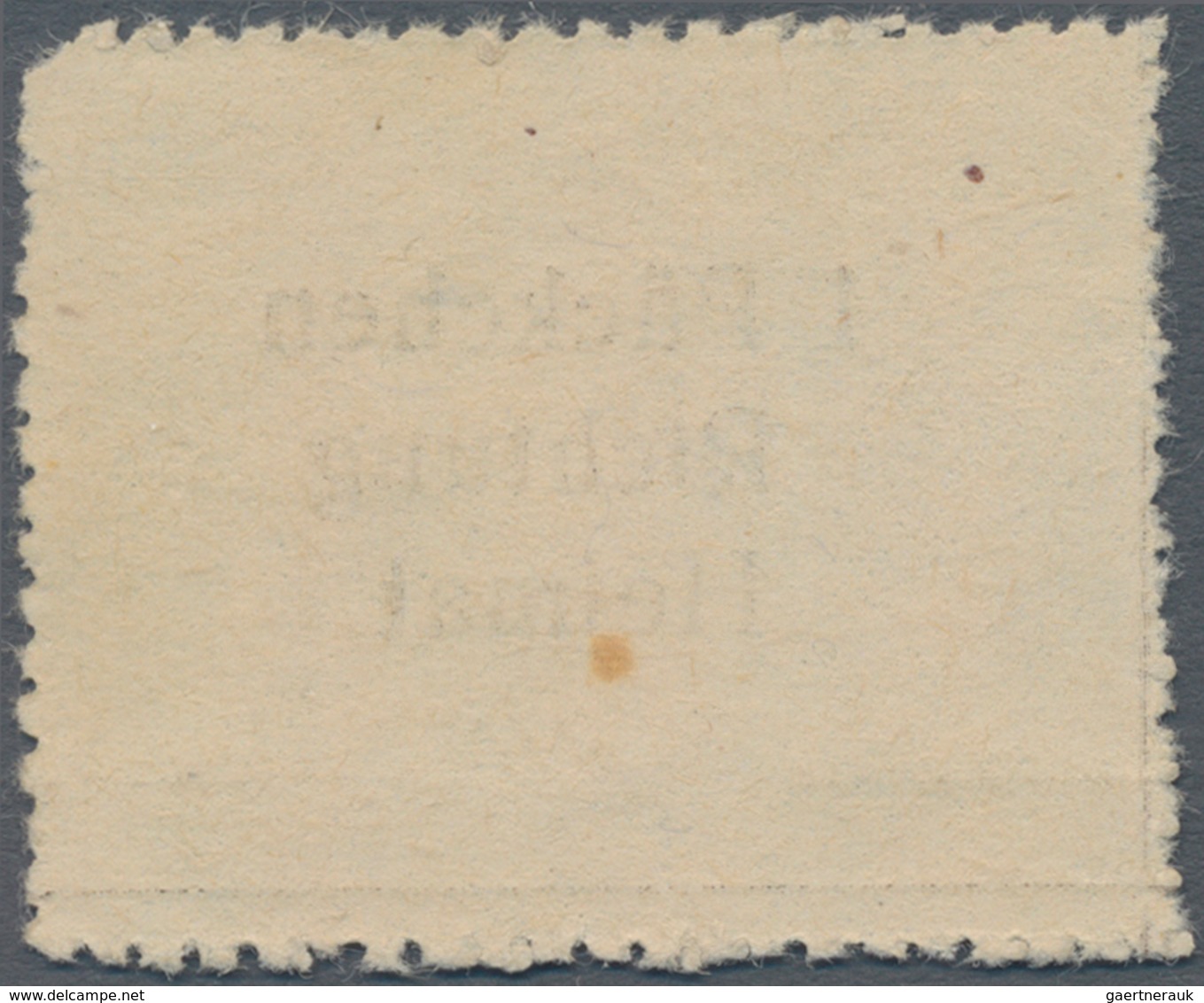 Feldpostmarken: 1943. KRIM. Feldpostpäckchen-Zulassungsmarke In Type II, O.G. Laut FA Zirath BPP "Ty - Altri & Non Classificati