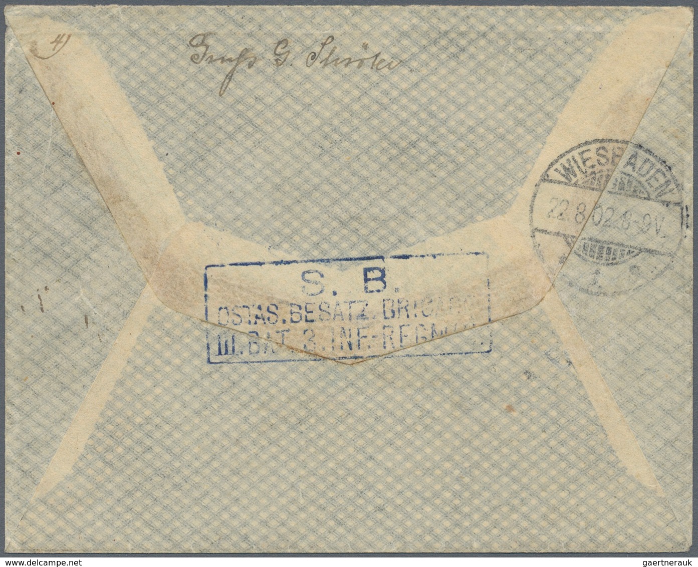 Deutsche Post In China: 1902(8.7.), 2 X 20 Pfg Mit Stempel ''SCHANHAIKWAN DEUTSCHE POST" Auf R-Brief - China (kantoren)