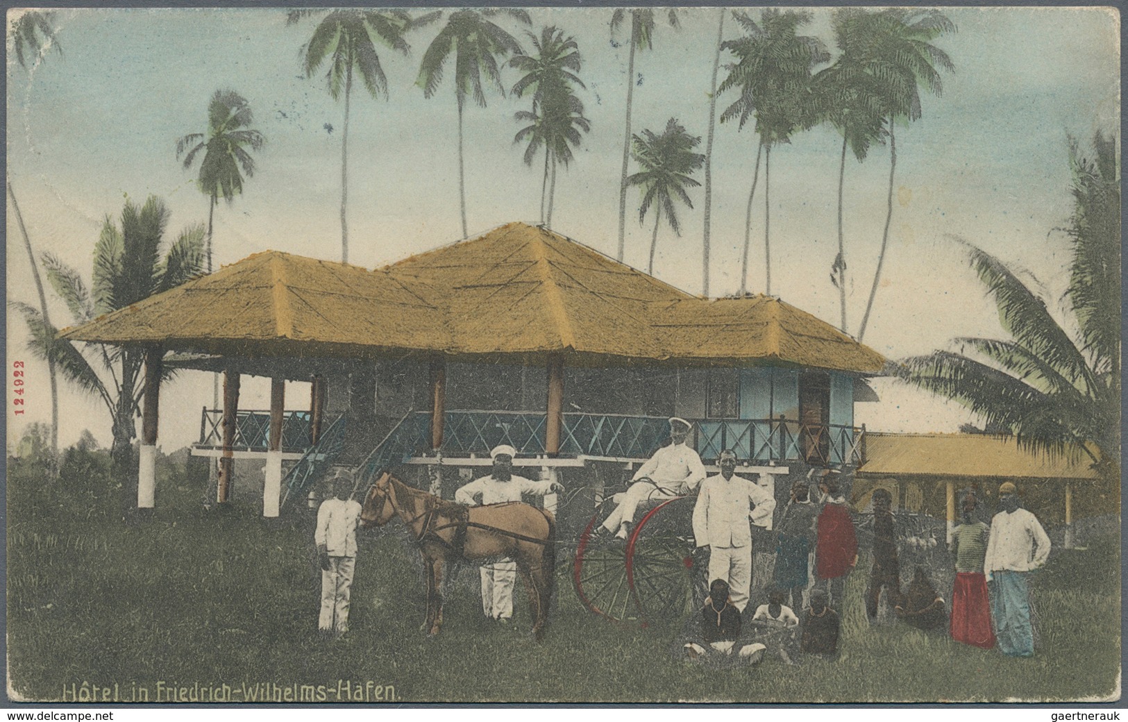 Deutsch-Neuguinea: 1911 (19.4.), Paar 5 Pfg Mit Stempel "DEUTSCHE SEEPOST NEU-GUINEA-ZWEIGLINIE * B" - Deutsch-Neuguinea