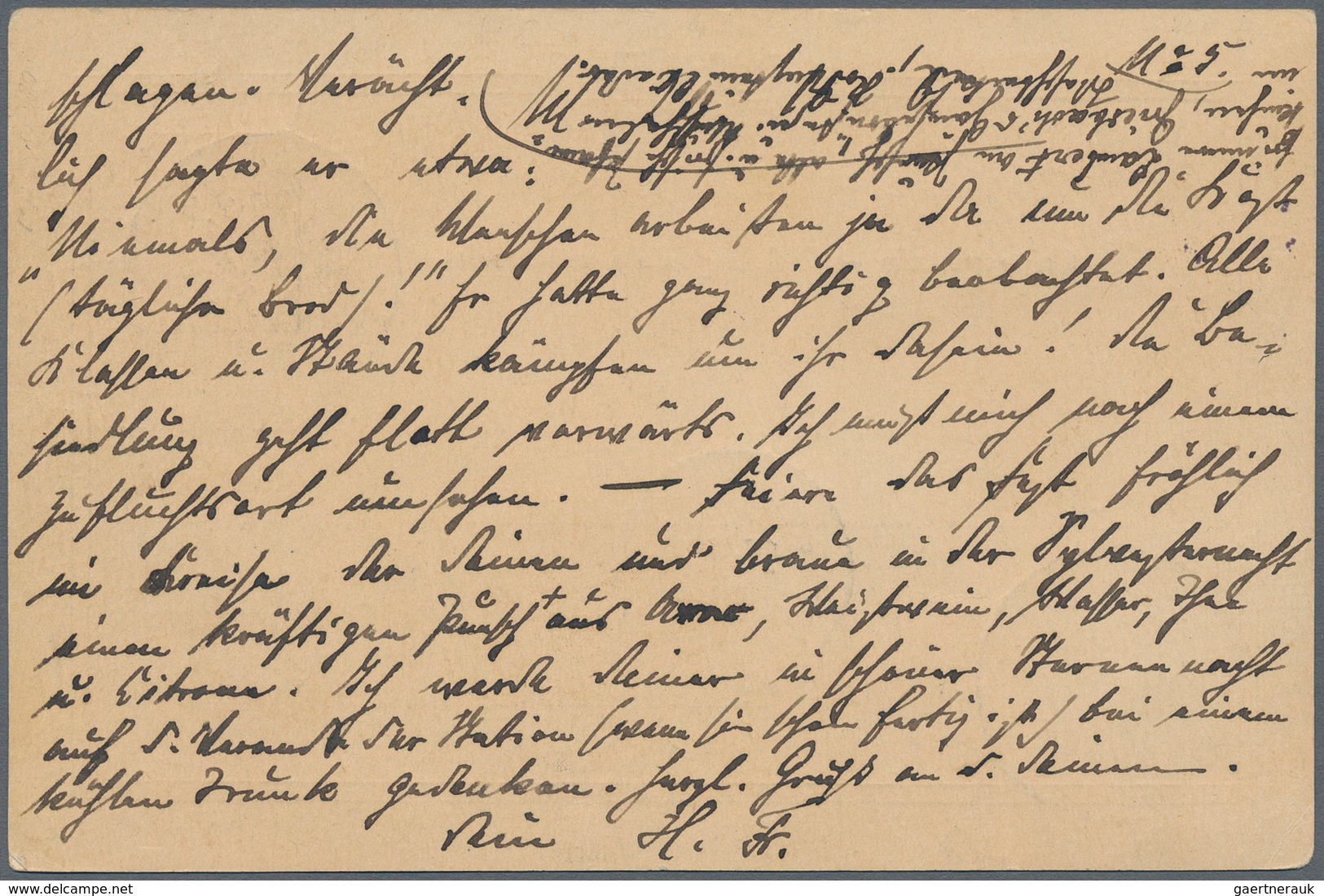 Deutsch-Südwestafrika: 1901 (22.10.), 10 Pfg Aufdruck-GA-Kte (viel Text) Mit Zusatzfrankatur 20 Pfg - Duits-Zuidwest-Afrika