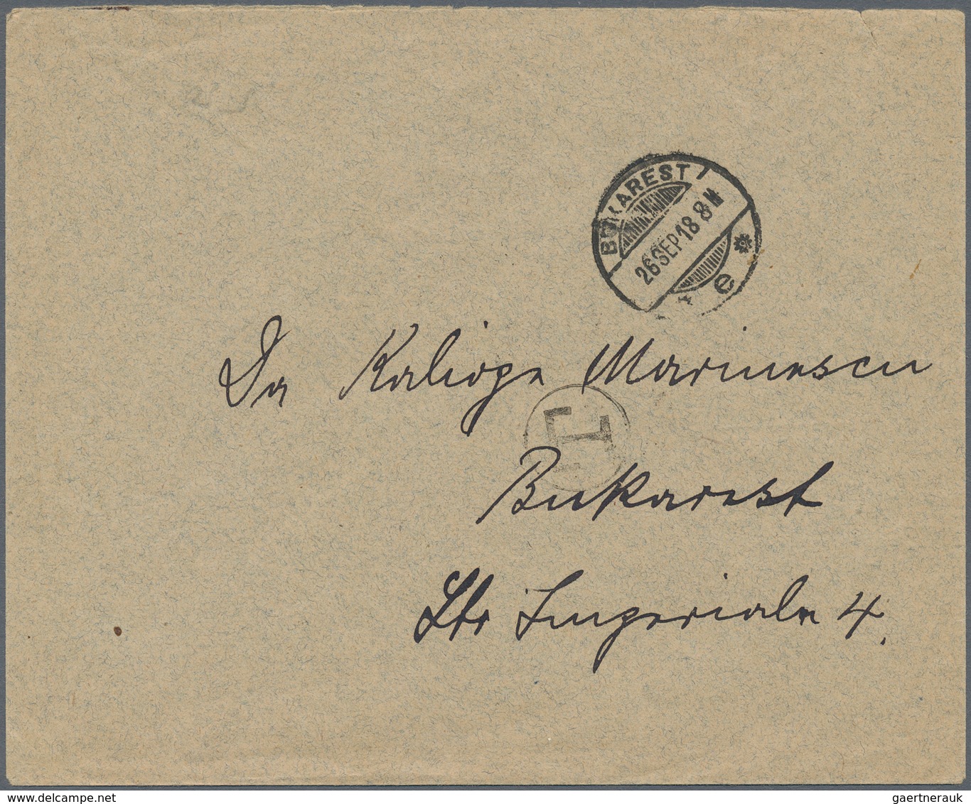 Deutsche Besetzung I. WK: Rumänien - Portomarken: 1918, 10 Bani M.Wz. Zusammen Mit 20 B. O.Wz. Rs. A - Besetzungen 1914-18