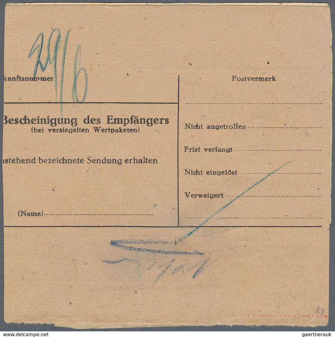 Alliierte Besetzung - Gemeinschaftsausgaben: 1948, 50 Pfg Ziffer Im Waagerechten 3er-Streifen Als Po - Andere & Zonder Classificatie