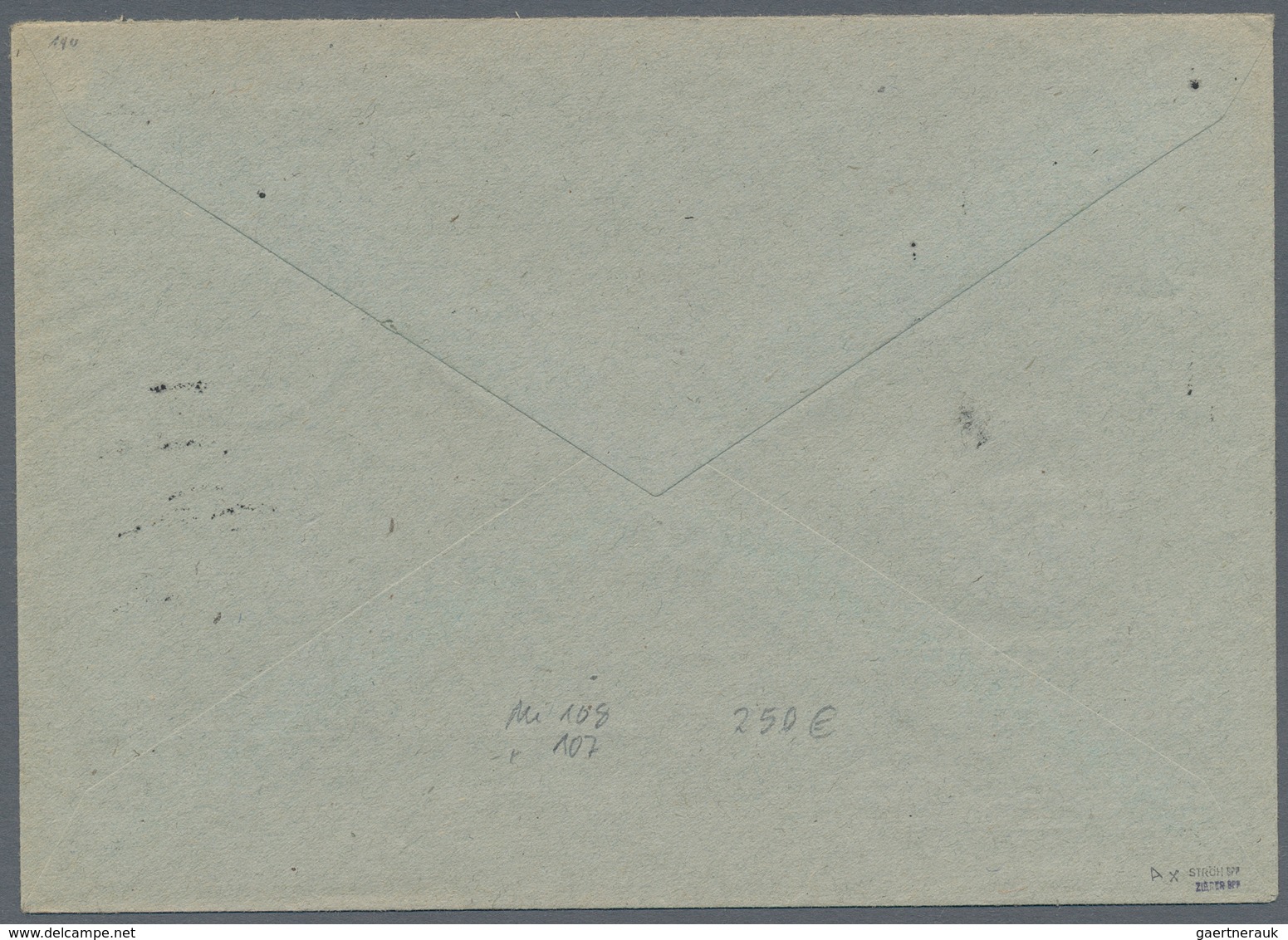 Sowjetische Zone - Thüringen: 1946, 6 Pfg. Braun Und 10 Pfg. Grün, Marken Aus Geschnittenem Weimar-B - Altri & Non Classificati