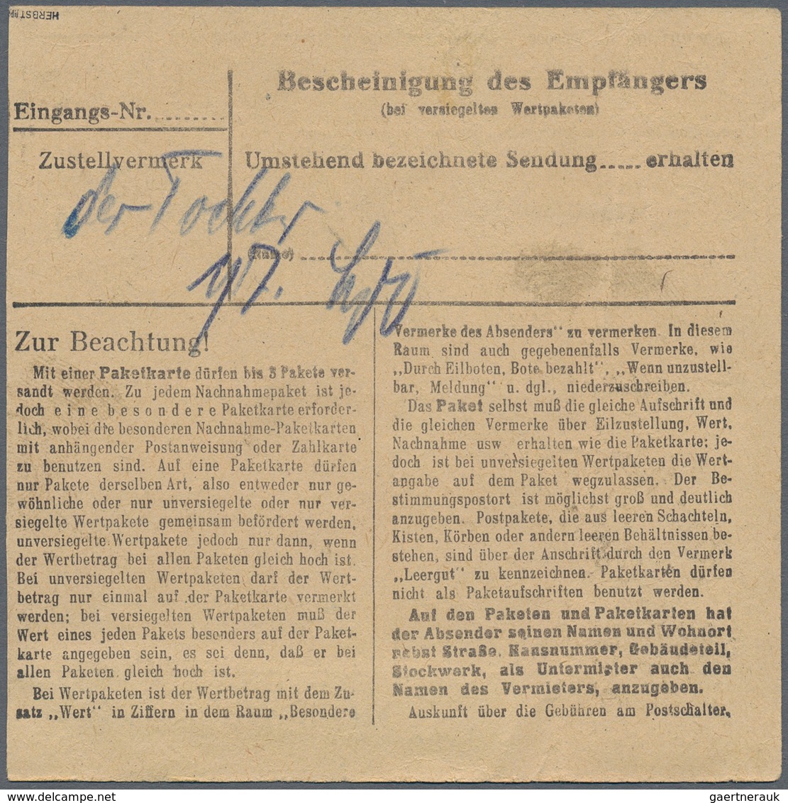 Sowjetische Zone - Bezirkshandstempel - IV - Bez. 20 (Halle): 1948, 50 Pfg. Arbeiter Mit Aufdruck "2 - Andere & Zonder Classificatie