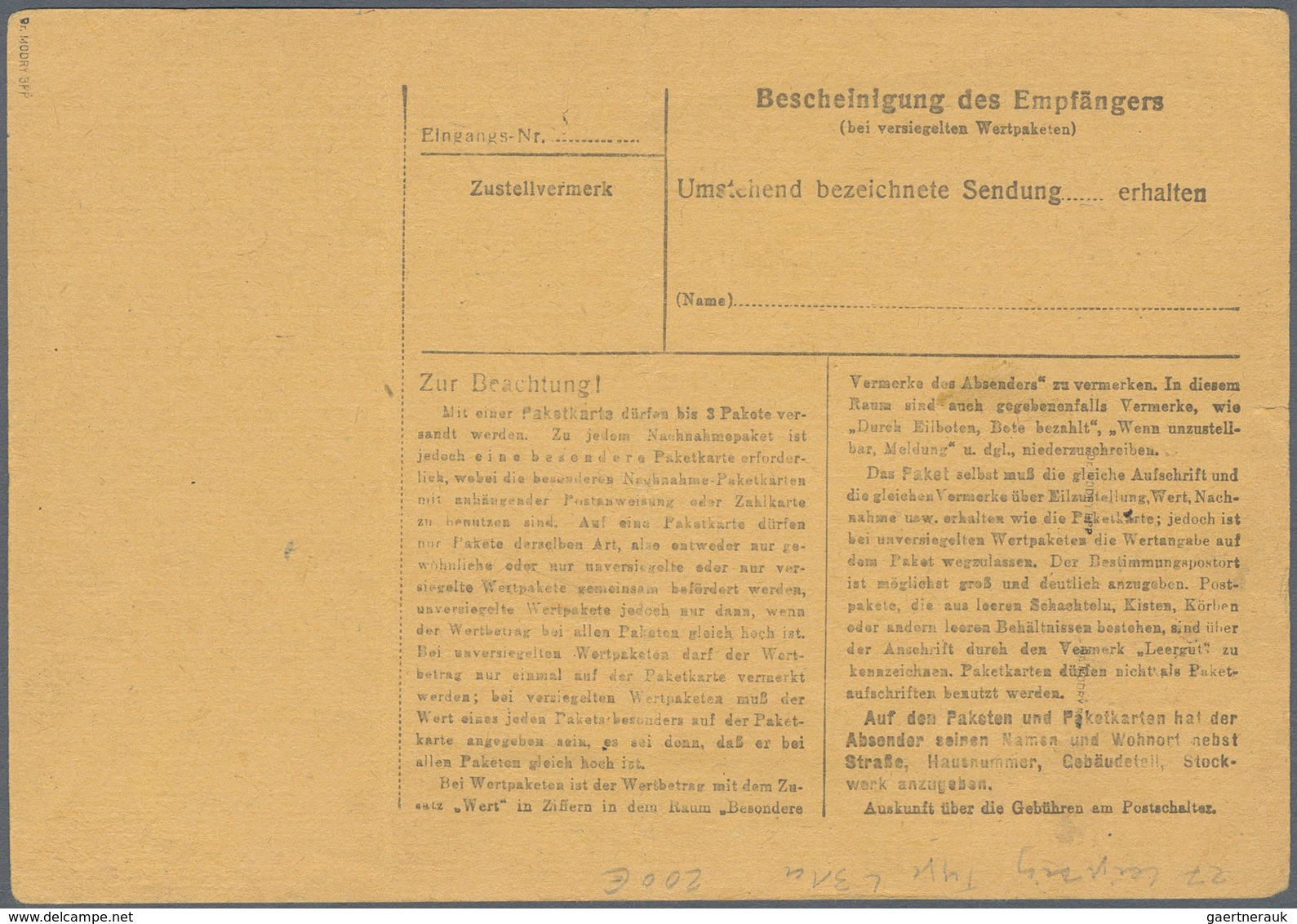 Sowjetische Zone - Bezirkshandstempel - V - Bez. 27 (Leipzig): 1948, 60 Pfg. Arbeiter Mit Aufdruck " - Altri & Non Classificati