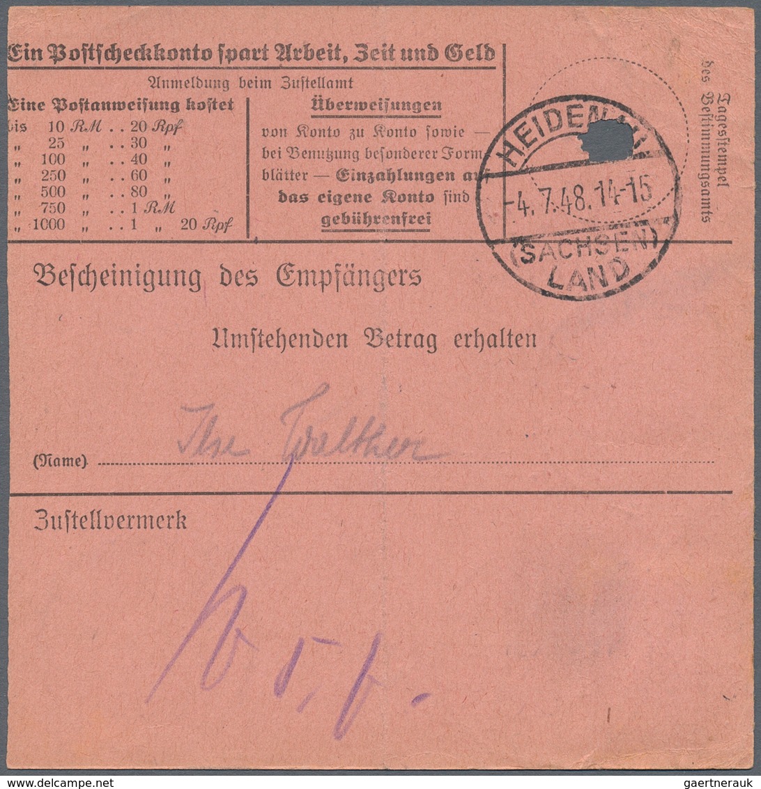 Sowjetische Zone - Bezirkshandstempel - X - Bez. 41 (Chemnitz): 1948, 10 Pfg. Arbeiter Mit Aufdruck - Altri & Non Classificati