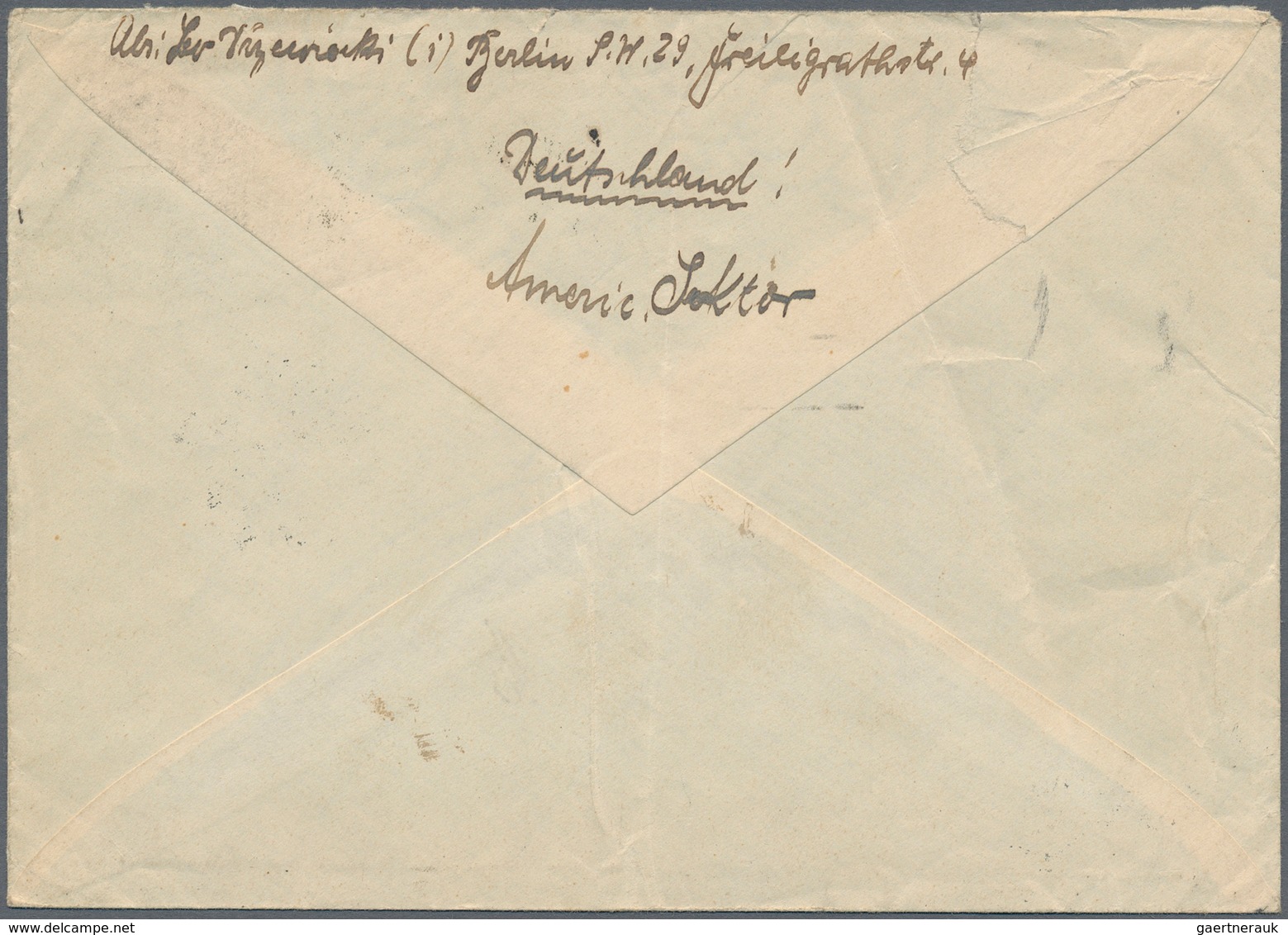 Berlin: 1948, 25 Pfg. Schwarzaufdruck, Zwei Werte Als Portogerechte Mehrfachfrankatur Auf Brief (etw - Brieven En Documenten