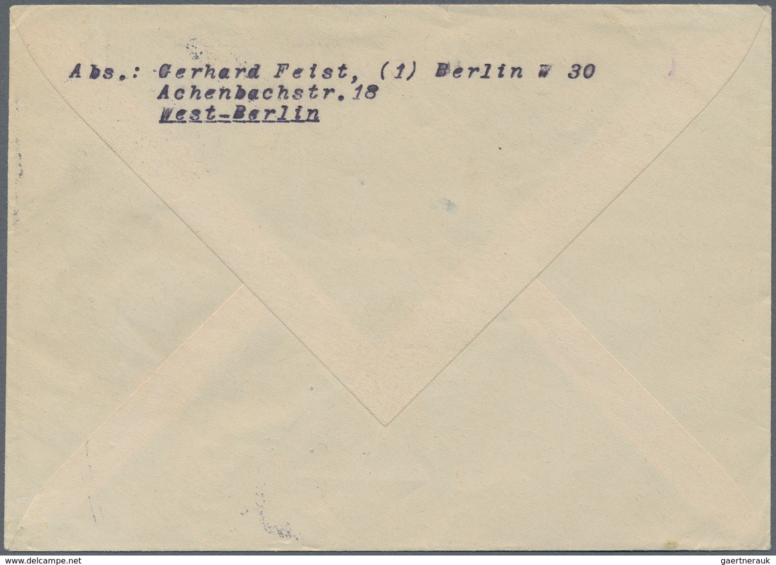 Berlin: 1949, 30 Pfg. Währungsgeschädigte Als Portogerechte Einzelfrankatur Auf Brief Von "BERLIN W - Lettres & Documents