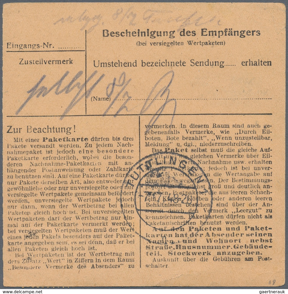 Französische Zone - Baden: 1948/1949, Freimarken II, Drei Belege Mit Portogerechten Mehrfachfrankatu - Andere & Zonder Classificatie