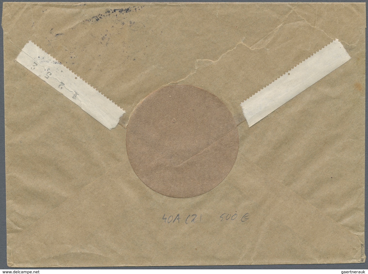 Französische Zone - Württemberg: 1949, 10 Pfg. Rotes Kreuz, Zwei Werte Als Portogerechte Mehrfachfra - Sonstige & Ohne Zuordnung