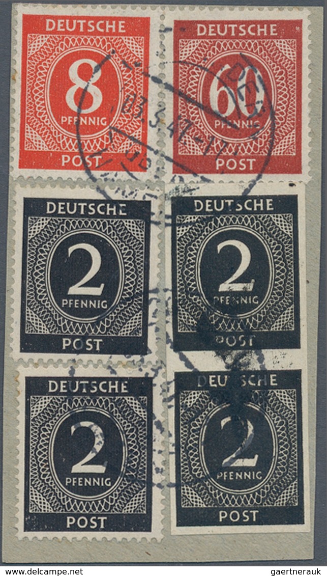 Alliierte Besetzung - Gemeinschaftsausgaben: 1946, 2 Pfg. Ziffer Im Senkrechten Ungezähnten Paar Mit - Andere & Zonder Classificatie