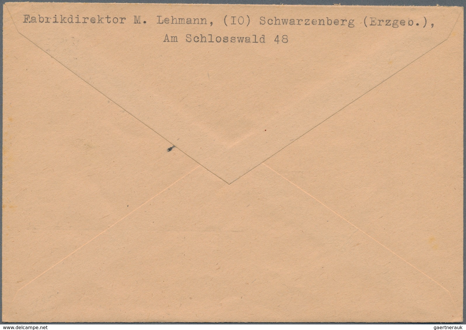 Sowjetische Zone - Sächsische Schwärzungen: SCHWARZENBERG: 1945, 24 Pf Hitler Mit Aufdruck 1. Auflag - Altri & Non Classificati