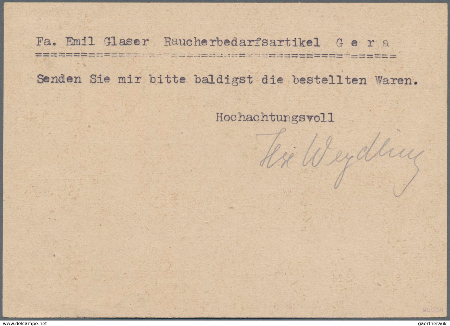 Sowjetische Zone - Provinz Sachsen: 1945, 6 Pf Rötlichgrauviolett Mit Wasserzeichen Stufen Fallend A - Altri & Non Classificati