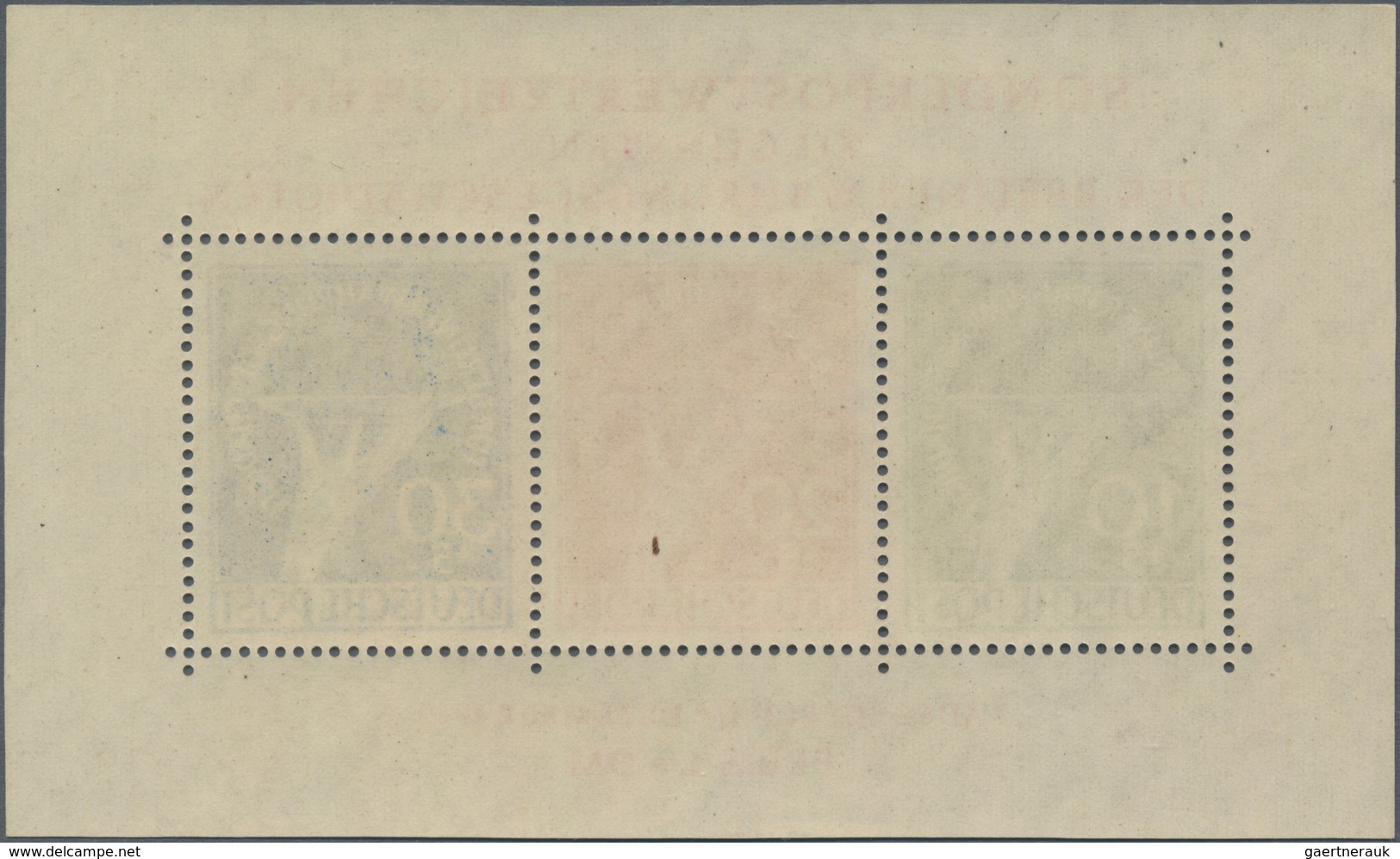 Berlin: 1949, Währungsgeschädigten-Block Mit Beiden Plattenfehlern, Tadellos Postfrisch, Geprüft Mit - Storia Postale