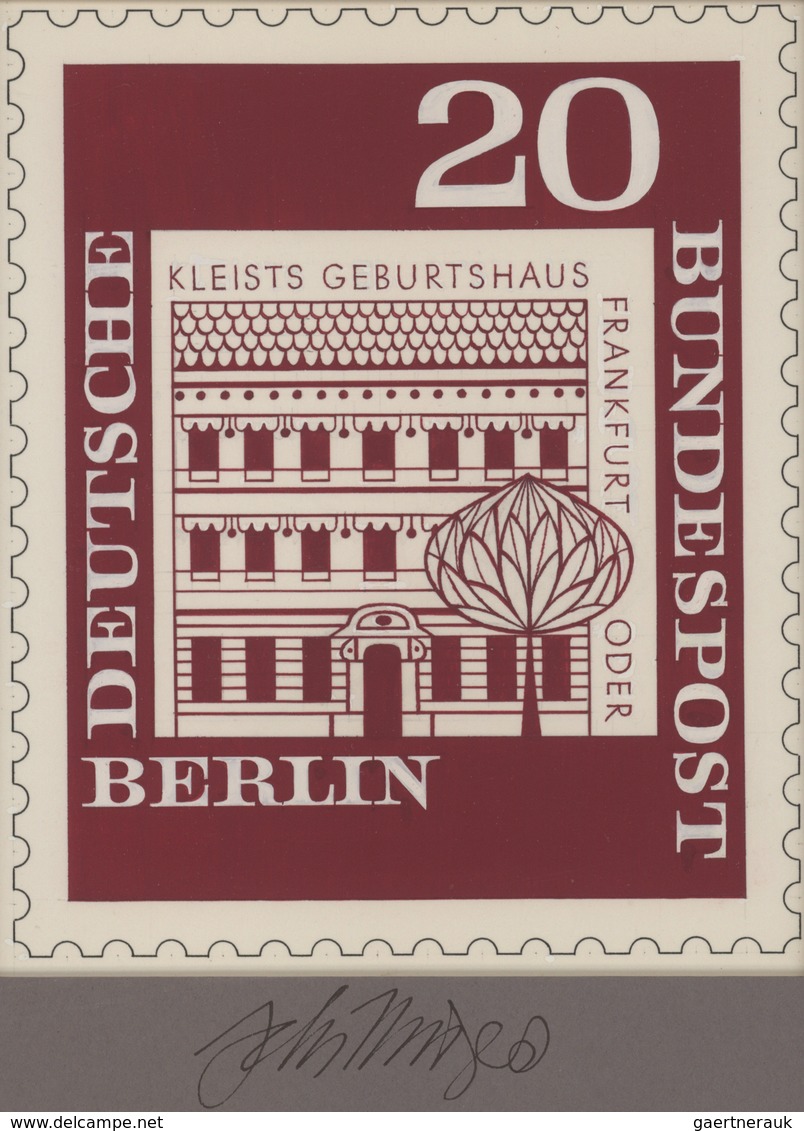 Berlin: 1963, Künstlerentwurf (17x20) Einer Nicht Verausgabten Marke Von Prof. H.Schillinger, 20 Pf. - Storia Postale