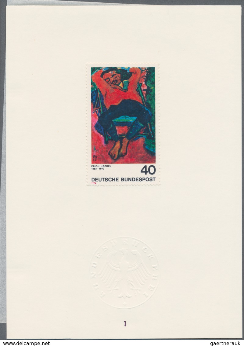 Bundesrepublik Deutschland: 1974, Deutscher Expressionismus, 40 Pfg. "Schlafender Pechstein" Von Eri - Brieven En Documenten