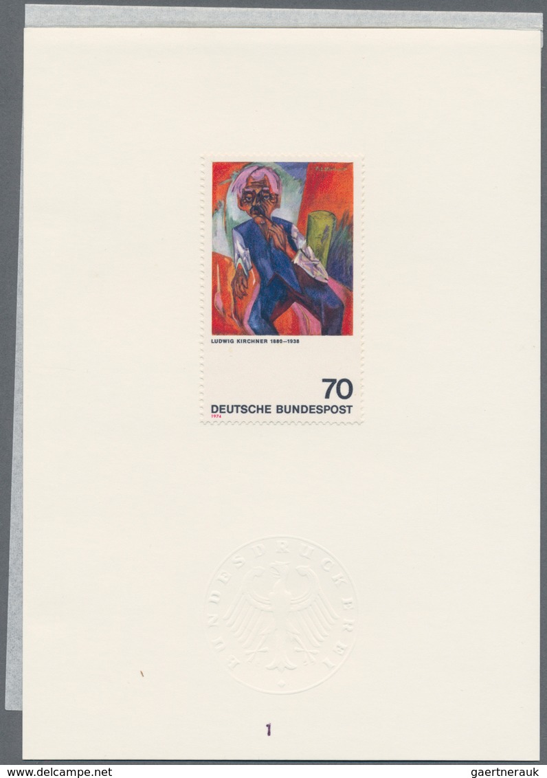 Bundesrepublik Deutschland: 1974, Deutscher Expressionismus, 70 Pfg. "Alter Bauer" Von Ernst Ludwig - Brieven En Documenten