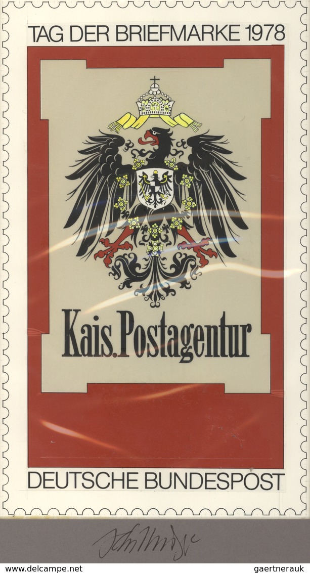 Bundesrepublik Deutschland: 1978, Nicht Angenommener Künstlerentwurf (16x26,5) Von Prof. H.Schilling - Brieven En Documenten