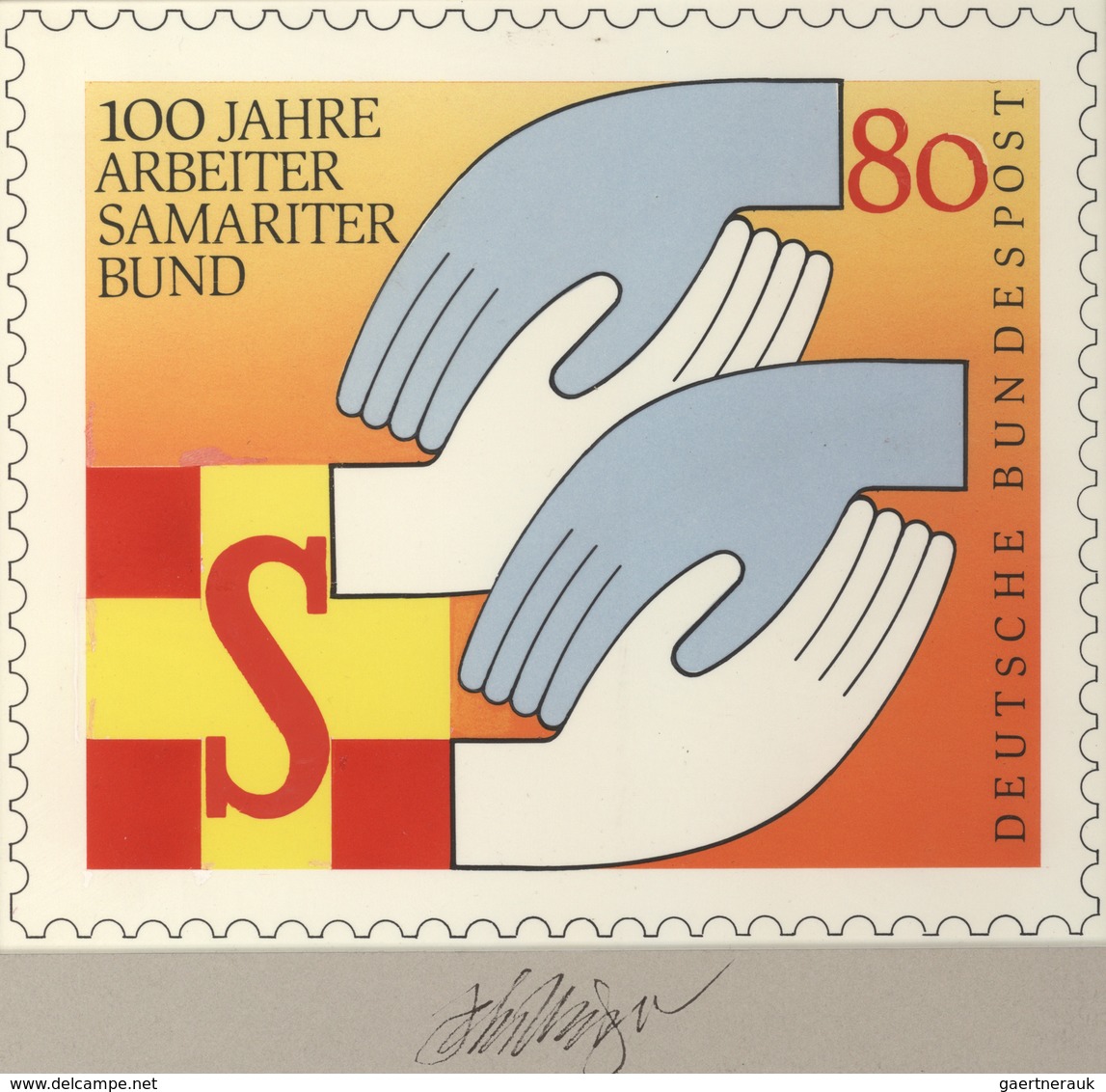 Bundesrepublik Deutschland: 1988, Nicht Angenommener Künstlerentwurf (20x17) Von Prof. H.Schillinger - Storia Postale