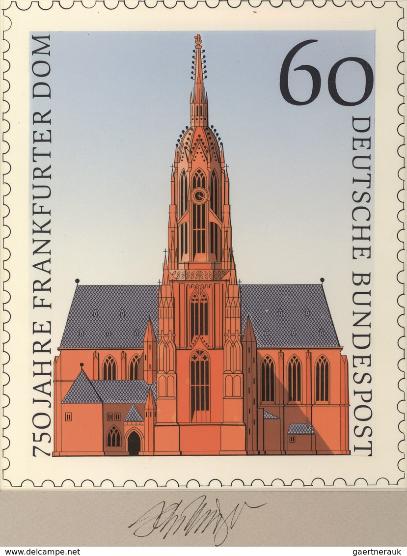 Bundesrepublik Deutschland: 1988, Nicht Angenommener Künstlerentwurf (17x21) Von Prof. H.Schillinger - Brieven En Documenten